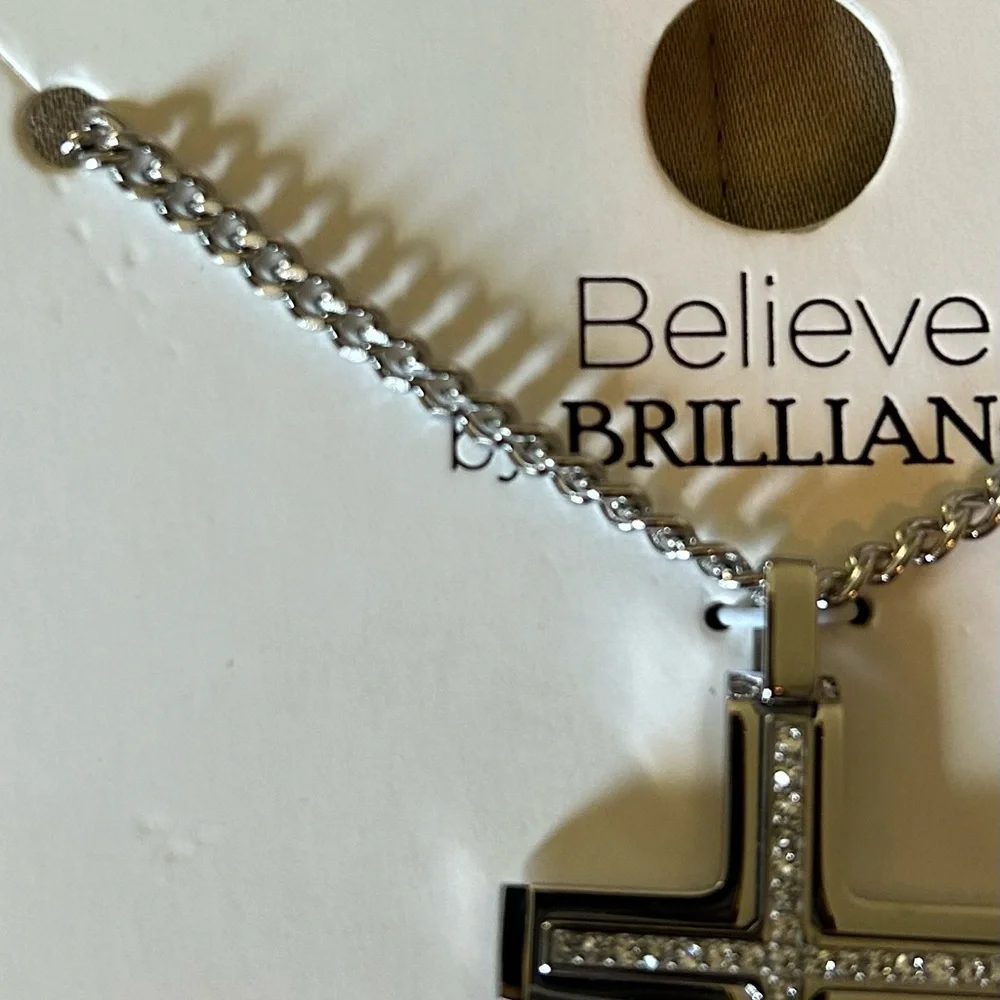 Men's 24” Stainless Steel Cross Necklace Set - Picture 8 of 8